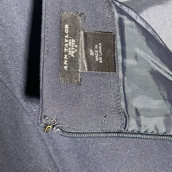 Ann Taylor Navy Pencil Skirt - Picture 4 of 6